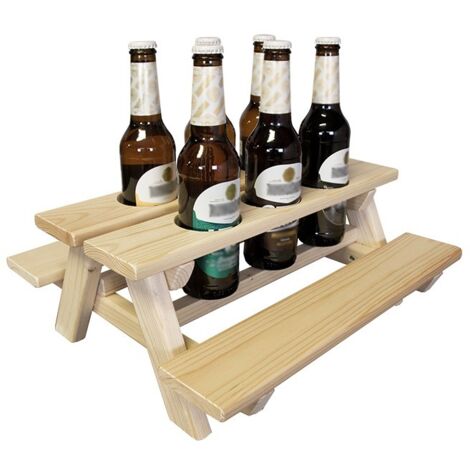 SenS-Line porta birra tavolo da picnic - Portabottiglie 39x37x16,5 cm