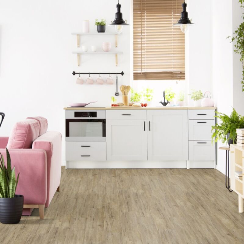 Lame de sol pvc adhésive effet bois muscade Gerflor 2.20 m²