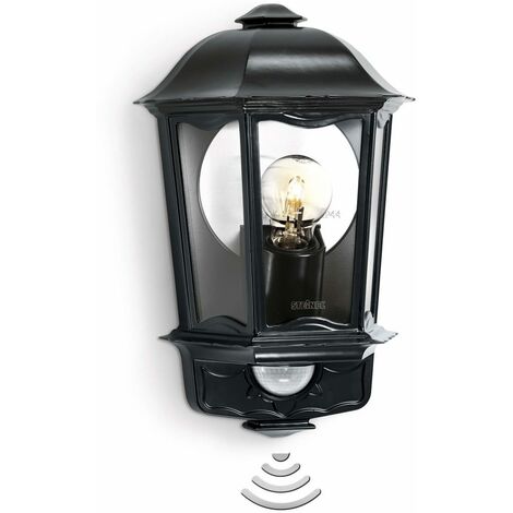 Steinel Sensor Außenleuchte Gartenlampe Außenlampe Wandleuchte Weiß/Schwarz