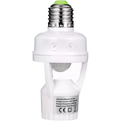 Sensor Bulb Light Switch Motion Detection Infrared Induction Adjustable Screw Bulb Control Switch for Corridor Workshop