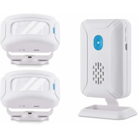sensor Capteur d'alarme de sonnette infrarouge Chargeur de passage de cloche ou détecteur d'entrée Bienvenue invité avec 32 mélodies pour d'affaires à domicile 2 infrarouge + 1 récepteur