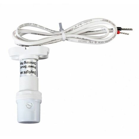 Sensor crepuscular V-TAC para controladores regulables de 1 a 10 V, 360°, color blanco, IP20