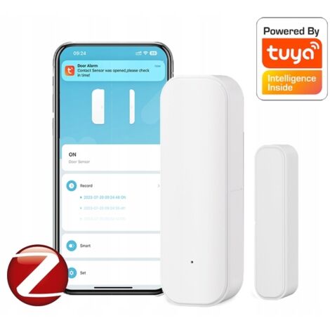 Sensor de apertura y cierre de puertas y ventanas TUYA ZGBEE blanco