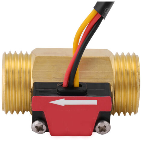 Sensor de flujo de agua magnético – 1-25 L/min – Rosca G1/2 – Resistente y duradero