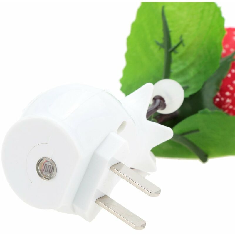 

Sensor de luz de cambio de color LED, ahorro de energia, planta de flor de rosa roja, decoracion de cama en maceta, lampara de noche, iluminacion del