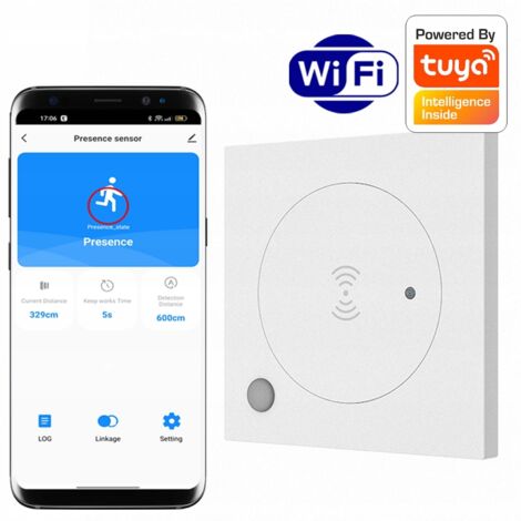 Sensor de microondas RTX con WiFi, sensor de presencia TUYA Smart 230 V, montaje en pared