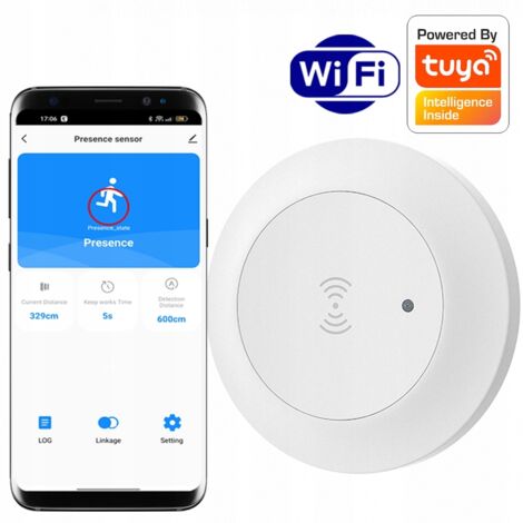 Sensor de microondas RTX Sensor de presencia WiFi TUYA Smart 230V Montaje en superficie