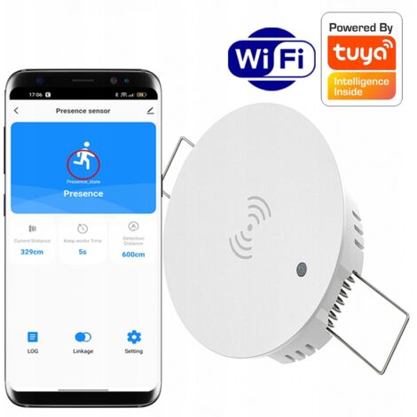 Sensor de microondas RTX Sensor de presencia WiFi TUYA Smart 230V Techo