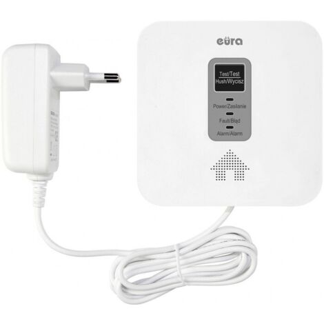 Sensor de monóxido de carbono y gas natural 2 en 1 EURA CGD-50A2 - Seguridad en el hogar