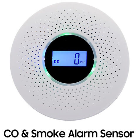 Detector/Alarma de Monóxido de Carbono CO 7 años de Seguridad contra Incendios para Casas Incluidas con Pantalla Digital LCD Dormitorios y Hoteles Meross 2 Pilas AA 
