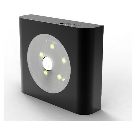 Sensor de movimiento con luz led  Negro