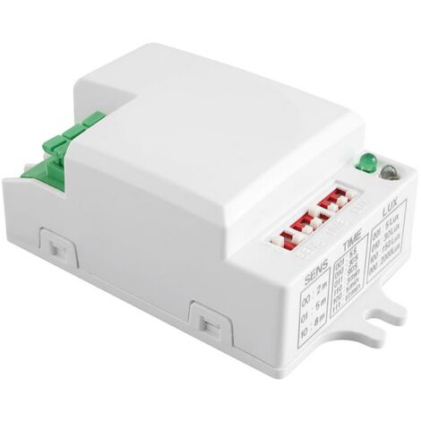 Sensor de movimiento de microondas SRC812 MINI máx. 500W AC220240V 5060Hz ángulo de funcionamiento 360 rango 28
