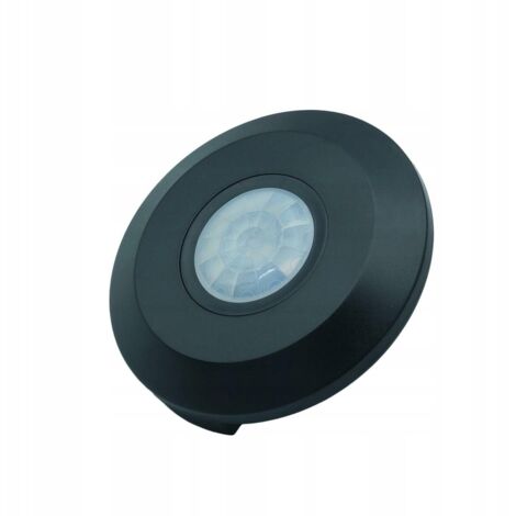 Sensor de movimiento de techo PIR ULTRA FLAT negro
