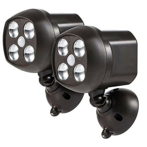 Sensor de movimiento para iluminación LED exterior - Detector inalámbrico para focos impermeables