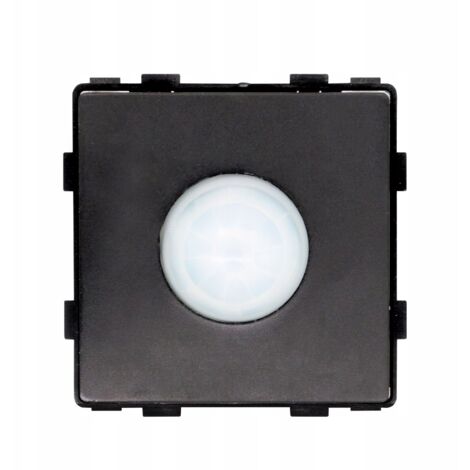 Sensor de movimiento PIR 230V inserto negro RTX SH System