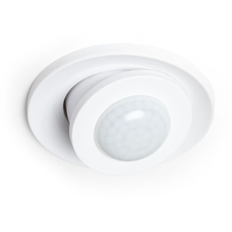 Sensor de Movimiento PIR Empotrable 360º Direccionable Blanco
