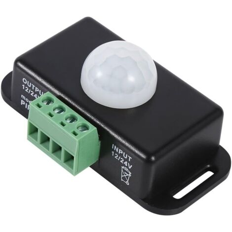 Sensor de movimiento PIR infrarrojo de seguridad corporal de 12 V/24 V CC para módulo de tira de luz LED de 12 V, sensor de 12 V, interruptor