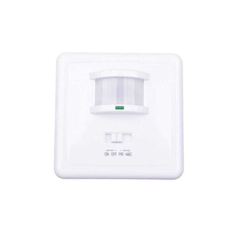 Sensor de movimiento PIR MARID JQL 40500W IP20 empotrable alcance hasta 12m 150 grados 32000 lx 3090 dB blanco 08910