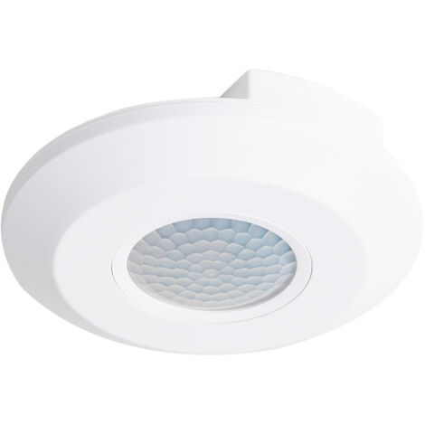 Sensor de Movimiento WiFi PIR Crepuscular 360º Blanco