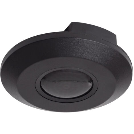 Sensor de Movimiento WiFi PIR Crepuscular 360º Negro