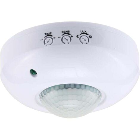 Sensor de ocupación de techo KZQ (1 unidad), interruptor de sensor de movimiento PIR de 220-240 V, interruptor de luz con sensor de movimiento de alta sensibilidad, alcance de detección de 360° de 6 m