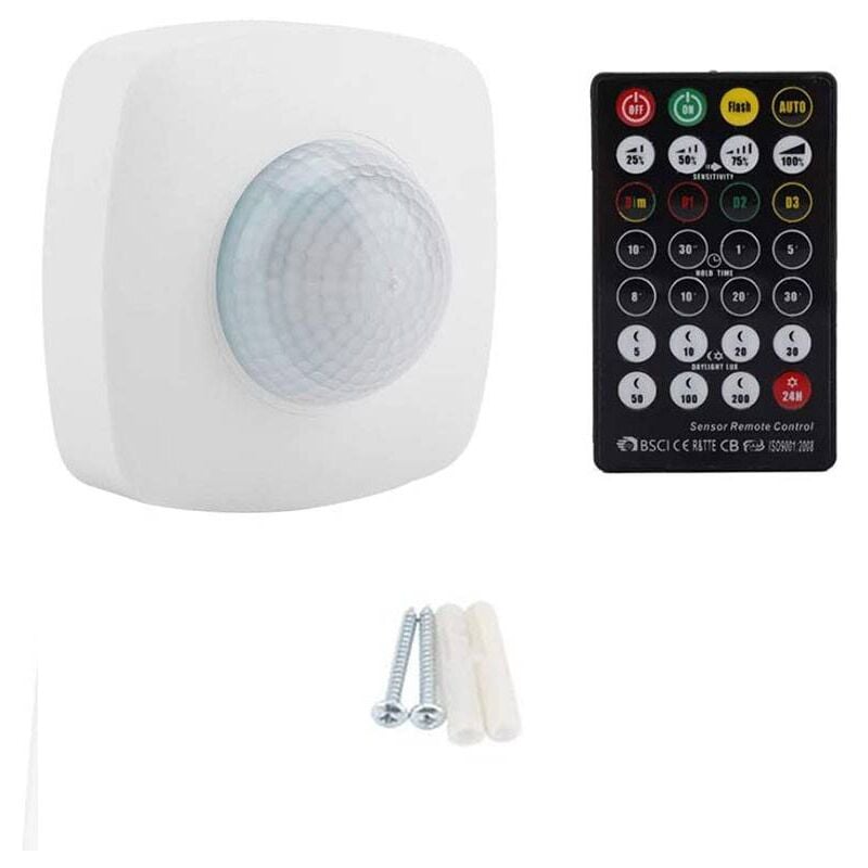 

Sensor de Presencia superficie con Mando 360° IP65