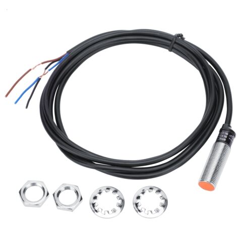 Sensor de proximidad BERM impermeable de 3 hilos NPN NO PR12-2DP DC12-24V 50/60Hz 200mA