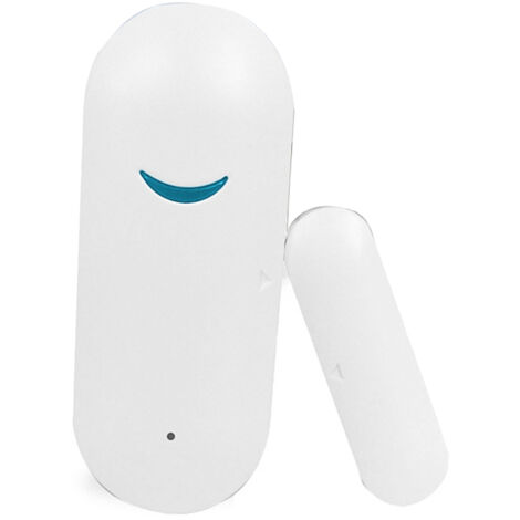 Sensor de puerta Wi-Fi inteligente [Alarma de ventana compatible con Alexa] Carcasa de ABS blanca, 90 x 50 x 25 mm, Juego de 1