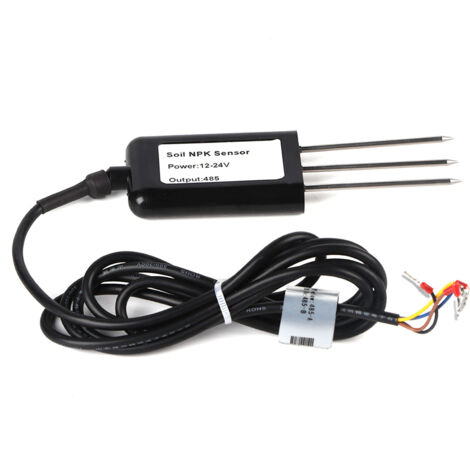 Sensor de suelo NPK con RS485, ABS, 14 cm, IP68 - Detector de nutrientes de alta precisión para agricultura y horticultura de interior y exterior.