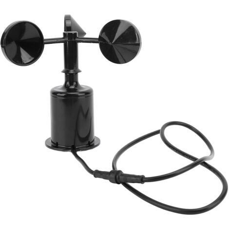 Sensor de velocidad del viento exterior de alta precisión, anemómetro ultrasónico de 4–20 mA, CC 9–30 V, ABS