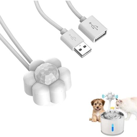 Sensor PIR externo automático de 5 V CC y 1 A para fuente de gato con interfaz USB de 30 cm.