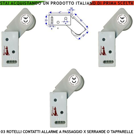 Sensore ad asta per tapparelle e serrande - via filo