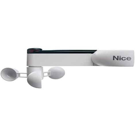 NICE Sensore Climatico Anemometro Volo, LED, Bianco