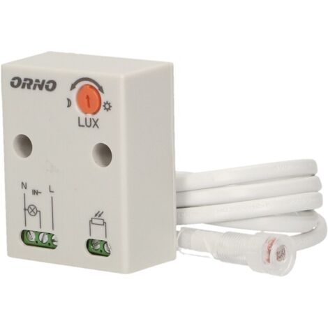 Sensore Di Movimento Infrarossi Universale Maclean Energy, 360° E IP65, Con Crepuscolare, Bianco/nero