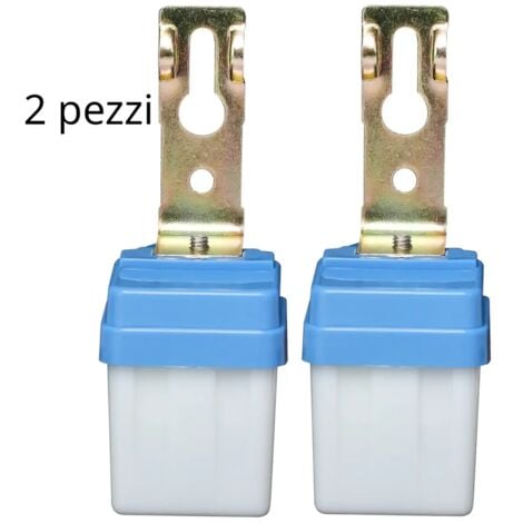 sensore crepuscolare fotocellula per illuminazione mini interruttore 2pz