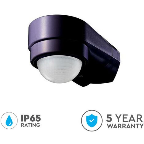 SENSORE DI MOVIMENTO A INFRAROSSI CON CORPO NERO CORNER 240