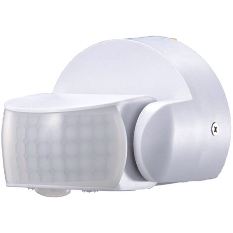 Sensore di Movimento Infrarossi IP65 Colore Bianco Montaggio a Parete Soffitto Snodabile a 180° SKU-6611