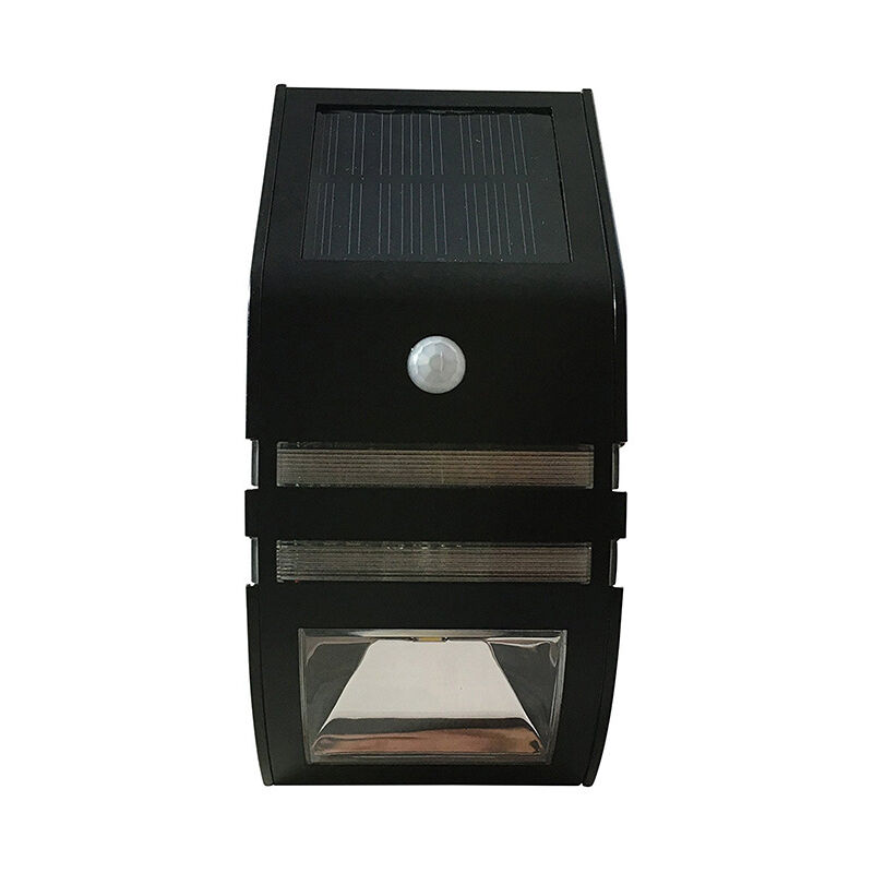 Image of Sensore di movimento Lampada da parete solare impermeabile per esterni senza fili Lampada a led Illuminazione di sicurezza per recinzione da giardino