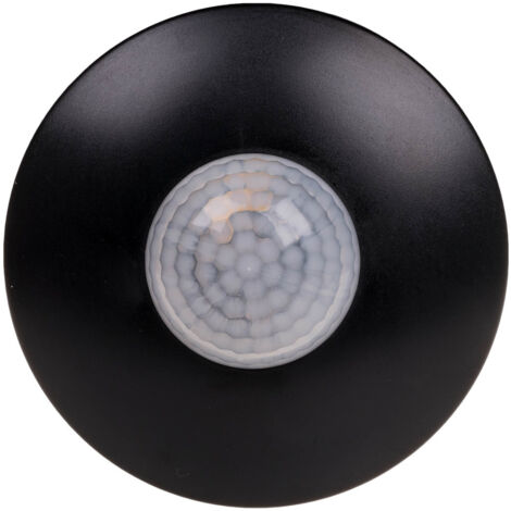 Sensore di movimento passivo da soffitto 360 gradi DR-06B nero con rilevamento delle radiazioni infrarosse