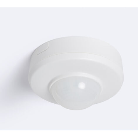 Sensore di Movimento PIR Crepuscolare 360º Superficie/Incasso per Esterni IP54 Bianco