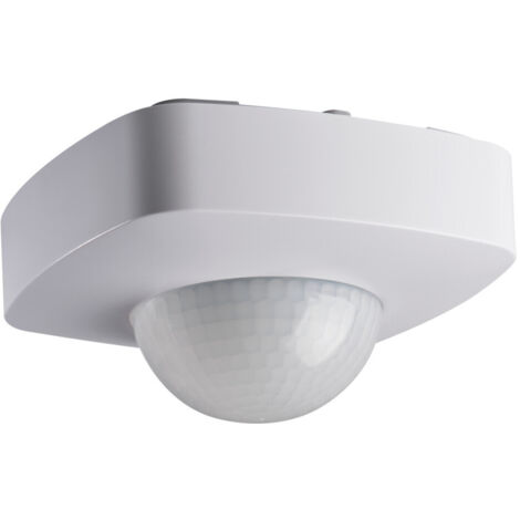 Sensore di presenza PIR SENTO – 3 sensori – 360° – Bianco  Montaggio murario