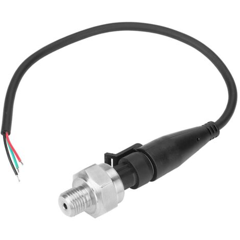 Sensore di pressione G1/4", ingresso 5 V, uscita 0,5-4,5 V / 0-5 V, per acqua, gas, olio (0-80 PSI)