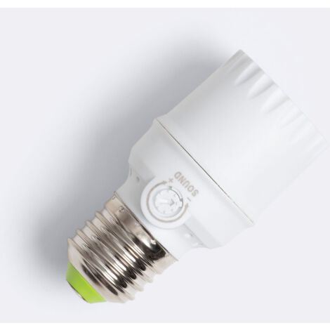 Sensore di Suono per Lampadine E27 Bianco