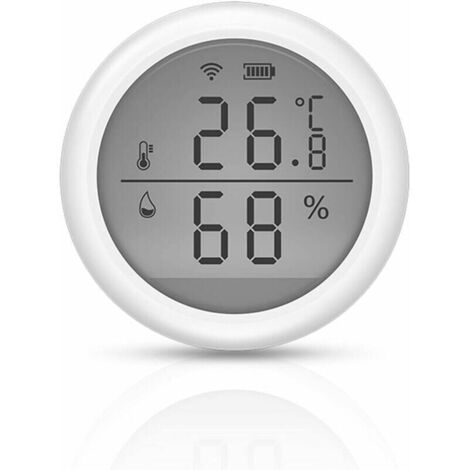 Sensore di temperatura e umidità WiFi Termometro igrometro per interni con display LCD