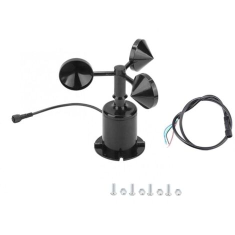 Sensore di velocità del vento 0-70 m/s Segnale di impulso in uscita Anemometro a tre tubi DC5-30V