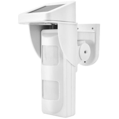 Sensore Doppio Pir Pannello Solare Outdoor Rilevatore Movimento