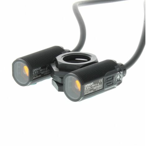Sensore fotoelettrico a sbarramento M18 in ABS PNP Omron E3FA-TP11 2M