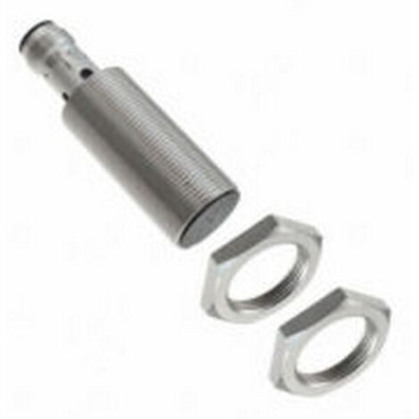 Sensore Induttivo, nichel-ottone, corpo corto, M18, schermato, 8 mm, CC, 3 fili, PNP-NA, connettore plug-in M12