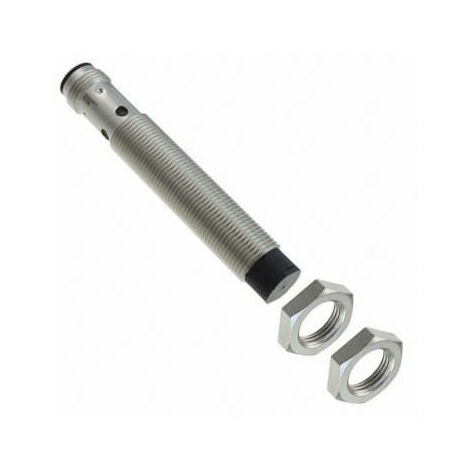 Sensore Induttivo, nichel-ottone, corpo lungo, M12, non schermato, 8 mm, CC, 3 fili, PNP-NA, connettore plug-in M12