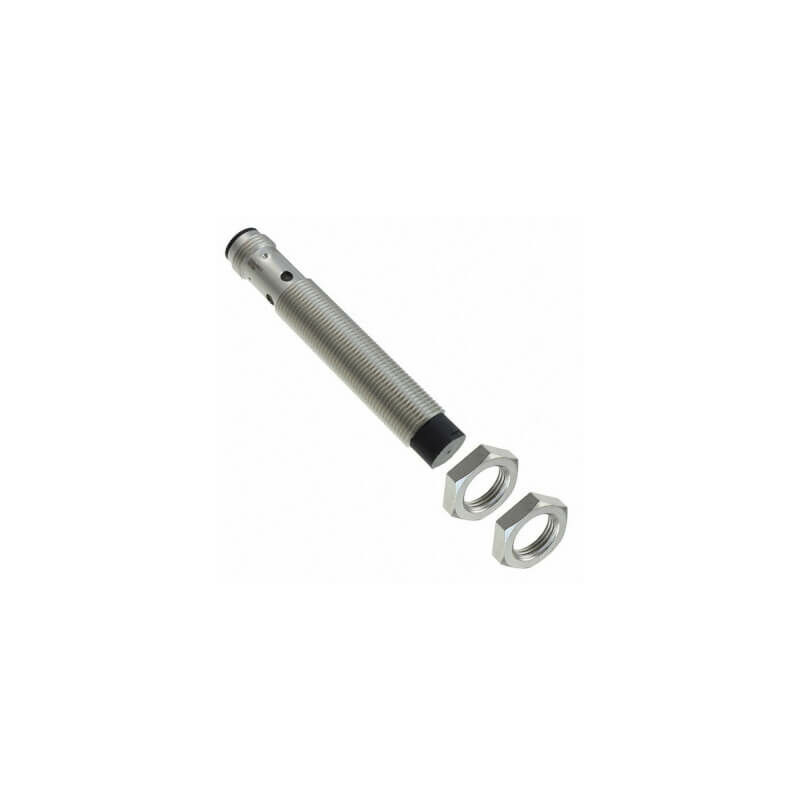 Image of Omron - Sensore Induttivo, nichel-ottone, corpo lungo, M12, non schermato, 8 mm, cc, 3 fili, pnp-na, connettore plug-in M12 E2BM12LN08M1B1